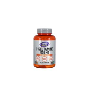 Now Foods L-glutamin, 1000 mg, 120 rostlinných kapslí
