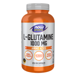 Now Foods L-glutamin, 1000 mg, 240 rostlinných kapslí