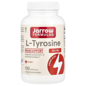 Jarrow Formulas L-tyrosin, aminokyseliny, 500 mg, 100 kapslí