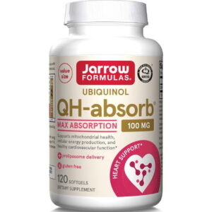 Jarrow Formulas Ubiquinol QH-absorb 100 mg, 120 softgelových kapslí