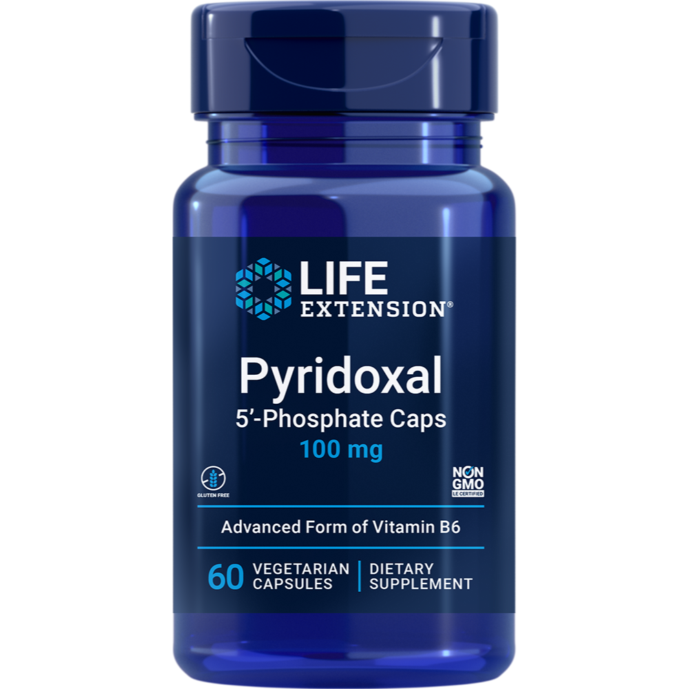 Life Extension Pyridoxal-5-fosfát, P5P 100 mg, 60 kapslí