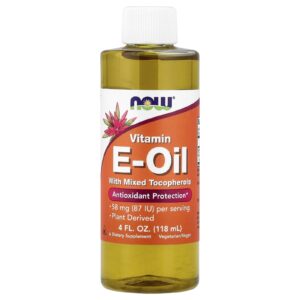 NOW Foods Vitamín E přírodní tekutý, tokoferol, 118 ml