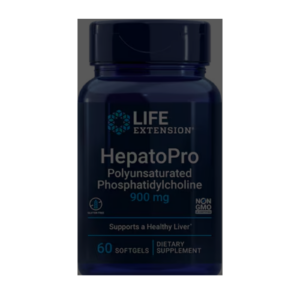 Life Extension HepatoPro, polynenasycený fosfatidylcholin, 900 mg, 60 softgelových kapslí