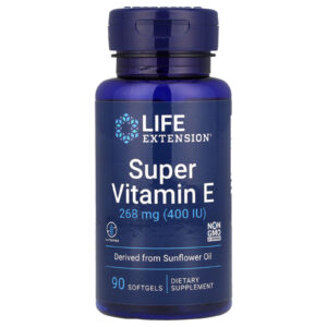 Life Extension Super Vitamín E, přírodní tokoferol 268 mg, 90 softgel kapslí