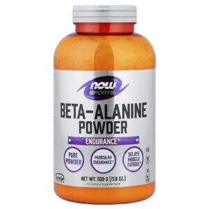 Now Foods Beta-alanin CarnoSyn, beta-alanin v prášku, 500 g