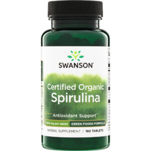 Swanson Spirulina, 500 mg, 180 veganských tablet