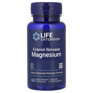 Life Extension Extend-Release Magnesium, hořčík citrát a oxid, 250 mg, 60 rostlinných kapslí