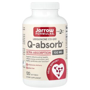 Jarrow Formulas Koenzym Q10, ubichinon 100 mg, 120 softgelových kapslí