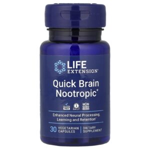 Life Extension Gotu kola, bakopa a lutein, 30 rostlinných kapslí
