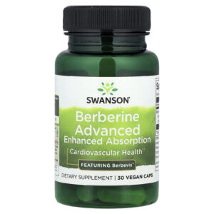 Swanson Berberin Advanced Berbevis 550 mg, berberin, 30 rostlinných kapslí