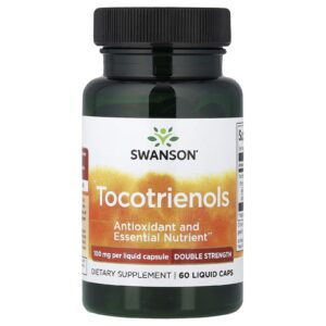 Swanson Tokotrienoly, vitamin E DeltaGold, 100 mg, 60 tekutých kapslí