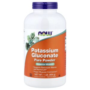 Now Foods Draslík glukonát, prášek, 454 g