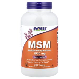 Now Foods MSM methylsulfonylmethan, 1500 mg, 200 tablet