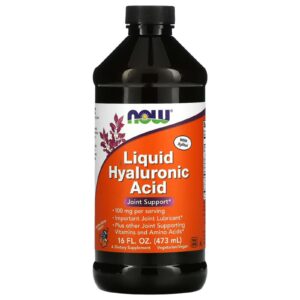 Now Foods Tekutá kyselina hyaluronová, bobulová příchuť, 473 ml