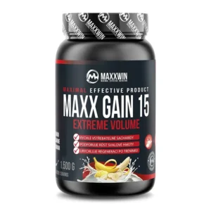 Maxxwin Maxx Gain 15, gainer s kreatin monohydrátem, banán, 1500 g