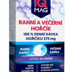 IQ Mag hořčík ranní energie a noční klid, 60 kapslí