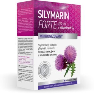 Naturprodukt Silymarin Forte 250 mikronizovaný, s vitaminem D3, 40 tablet