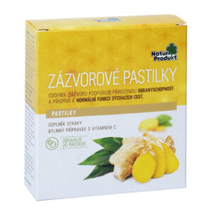 Naturprodukt Zázvorové pastilky s vitaminem C, 20 pastilek