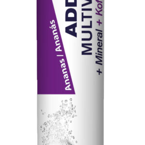 Additiva Multivitamin+Mineral+Kofein Ananas, šumivé tablety, 20 ks
