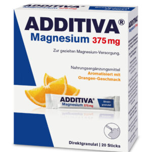 Additiva Magnesium 375 mg Direct, hořčík na jazyk s pomerančem, 20 sáčků