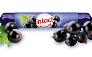 Intact hroznový cukr s vitaminem C, černý rybíz, rolička 40 g