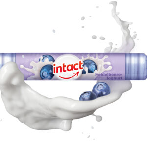 Intact hroznový cukr s vitaminem C, borůvka a jogurt, rolička 40 g