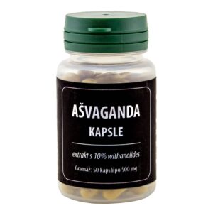 Ašvaganda, ashwagandha extrakt, 50 kapslí