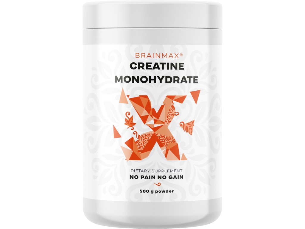 BrainMax Creatine Monohydrate, kreatin monohydrát, 500 g
