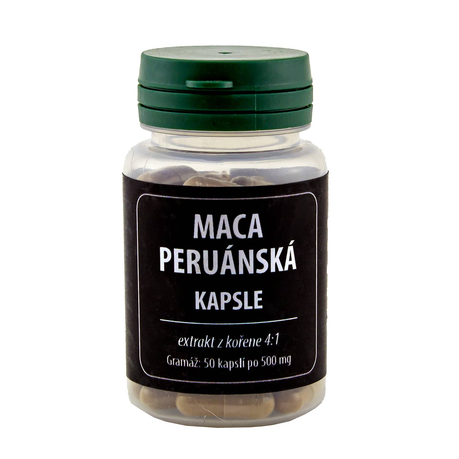 Maca peruánská, extrakt 10:1, 50 kapslí
