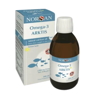 Norsan Omega-3 Arktis, olej z tresčích jater, 200 ml