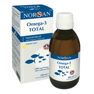 Norsan Omega-3 Total, rybí olej s vitaminem D3, 200 ml, přírodní