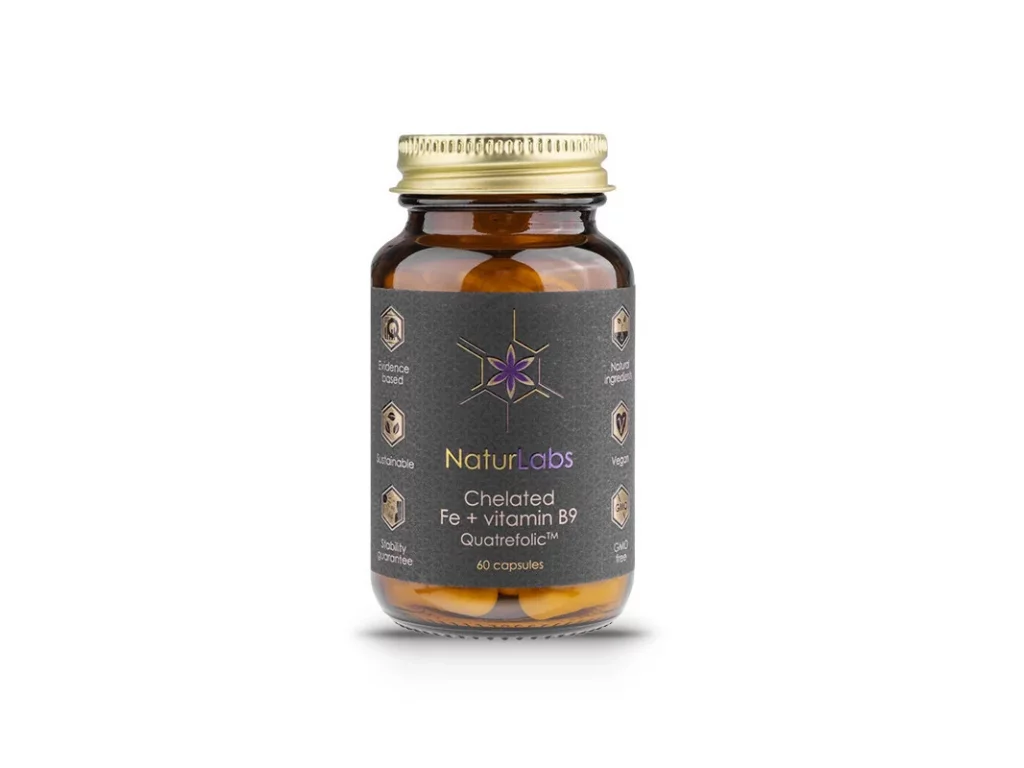 UpLife Železo chelátové s vitaminem B9, 60 kapslí